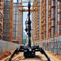 Mini-grue araignée chinoise à flèche télescopique 3/5/8/10/12 tonnes tout-terrain, portative, diesel/électrique, télécommandée pour la construction