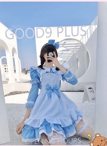 Disfraz <span class=keywords><strong>de</strong></span> Cosplay <span class=keywords><strong>de</strong></span> Alice para Cafetería, Restaurante, Mansión, Disfraz <span class=keywords><strong>de</strong></span> Sirvienta Lolita, Disfraz para Conveniones <span class=keywords><strong>de</strong></span> Anime, Disfraz para Actuaciones, Mangas Desmontables - Product Image 2