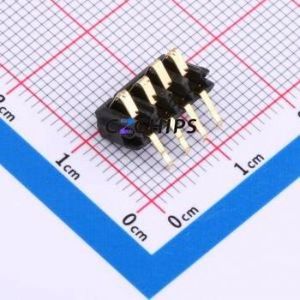 MY-4P-01 Button & Strip Battery Connector Connector ( Contact Material: Phosphor Bronze )( Contact Plating: Gold ) - Product Image 1