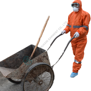 <span class=keywords><strong>Combinaison</strong></span> de construction de peinture de travail non tissée jetable de couleur vive orange - Product Image 5