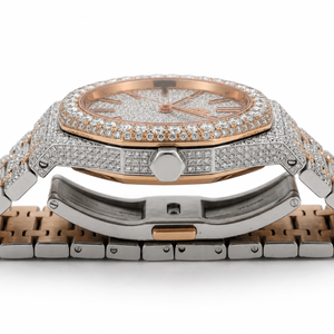 Luxury Mechanical Moissanite <b>Watch</b> Diamond Tester Iced Stainless Steel Bezel Rapper Vvs Diamond Men Sapphire Crystal Butterfly - Product Image 3