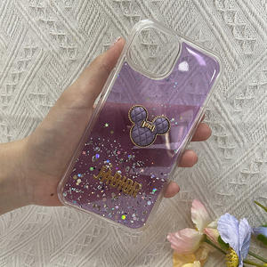 Luxe paillettes liquide bling clair tpu pc <span class=keywords><strong>mickey</strong></span> mouse accessoires <span class=keywords><strong>coque</strong></span> de téléphone pour iphone 15 pro max plus 14 pro 13 12 - Product Image 2