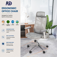 Chaise de bureau moderne et simple, pivotante en tissu, personnalisable pour poste de travail, vente en gros usine