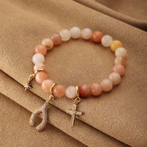 Gelang manik-manik indah trendi dengan hati yang dapat diganti Evileye beberapa jimat pribadi DIY hadiah perhiasan sempurna kustom - Product Image 2