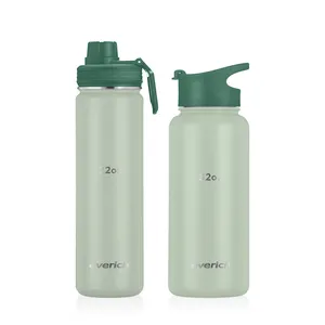 Great Insulated Plain Sipper Water Bottle Wide Mouth - Everich