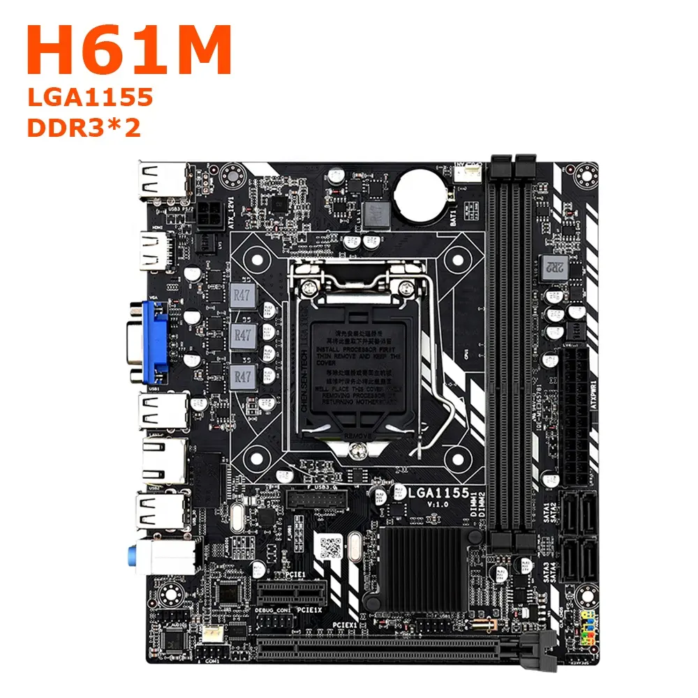 H61 материнская плата LGA 1155 DDR3 памяти 16GB M-ATX H61M настольных плата для LGA1155 Гнездо Core i3 i5 i7 процессор VGA основная плата