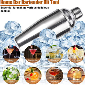 Camol Kit <span class=keywords><strong>Barman</strong></span> pour <span class=keywords><strong>Barman</strong></span> Ensemble de <span class=keywords><strong>Shaker</strong></span> à Cocktail Mélange de Boissons 15 Pièces Outils de Bar Seau à Glace Pince à Glace 24oz <span class=keywords><strong>Shaker</strong></span> à Martini - Product Image 5