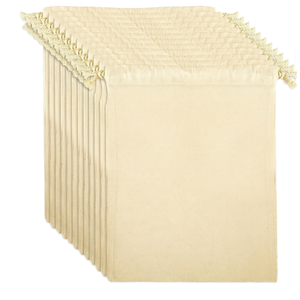 Sac en coton naturel écologique avec cordon de serrage, sac à savon en filet recyclable, sac de rangement pour le bain, la douche, le maquillage, la poussière, mini pochette cadeau - Product Image 1