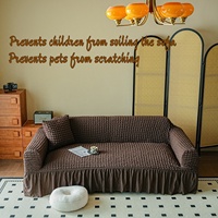 Housse de canapé en cuir synthétique PU surdimensionnée, ensemble de 4 pièces, design en L, pour salon