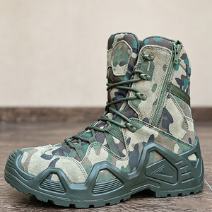 TSB07 Stock Wholesales Camouflage Tactical <b>Boots</b> Oxford Cloth Waterproof High‑Top Lace‑Up With Side Zipper anti stab <b>hiking</b> shoe - Product Image 3