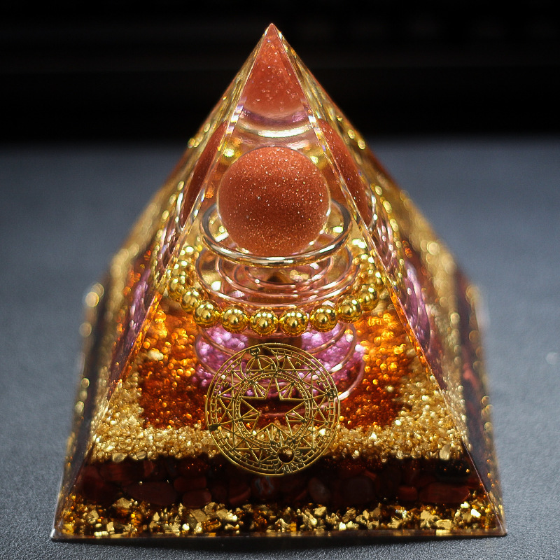 Red Tiger Eye Blue Glass