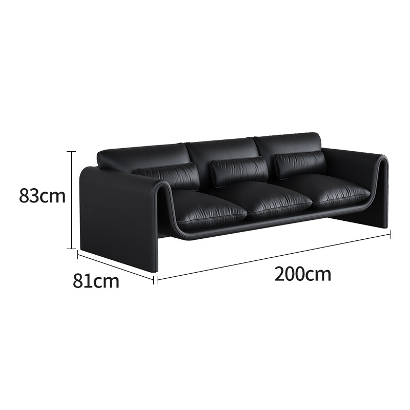 PVC three-seater sofa chair