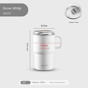 304 gobelet Portable en acier inoxydable épaissi valeur de couleur élevée maille de conservation de la chaleur pour café thé noir eau couvercle de tasse noire - Product Image 6