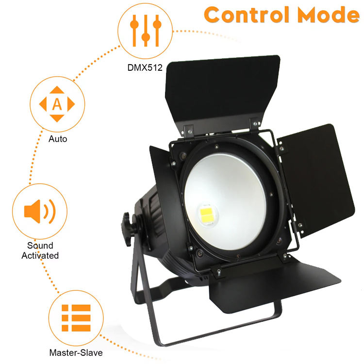 amber white led par light