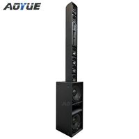 Sistema de sonido LA512 para cine en casa, con altavoces de columna activos duales de 12 pulgadas y subwoofer.