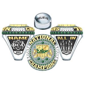 Anillos de campeonato para jóvenes de béisbol y sóftbol personalizados, anillo de campeonato de fútbol de fantasía para baloncesto deportivo universitario - Product Image 3