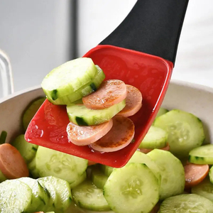 ขายส่ง ตะหลิวซิลิโคน 2 in 1 คุณภาพดี ใช้งานได้จริง ทำความสะอาดง่าย อุปกรณ์ครัวอเนกประสงค์ 2 in 1 สำหรับทำอาหาร - Product Image 2