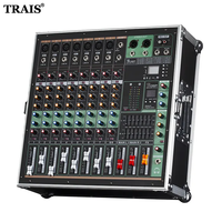 Console de mixage portable avec amplificateur de puissance, système de sonorisation Bluetooth