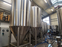 Fermenteurs multi-capacités 3000L 5000L 10000L, cuve de fermentation en acier inoxydable, équipement de brasserie pour la fabrication de bière artisanale