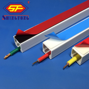 Goulotte de câbles électriques en <span class=keywords><strong>PVC</strong></span>, cache-câbles en plastique, protecteur de câbles en <span class=keywords><strong>PVC</strong></span> - Product Image 2
