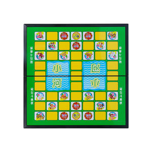 <span class=keywords><strong>Jeu</strong></span> d'échecs animalier pour élèves du primaire, plateau magnétique en plastique, jeux éducatifs pour enfants, grande taille, dames pliantes volantes - Product Image 5