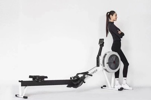 Máquina de Remo Plegable de Hierro para Gimnasio en Casa o Comercial, con 10 Niveles de Resistencia Ajustable y Diseño Compacto - Product Image 5