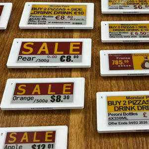 Etiquetas de Precio Digitales Inteligentes con Pantalla E-Ink de 2.9 Pulgadas, Solución para Supermercados, Sistema EAS, NFC, Etiqueta Electrónica para Estantes con Software - Product Image 1