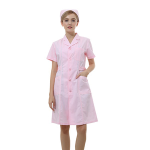 कस्टम लोगो महिला डॉक्टर लैब कोट शॉर्ट आस्तीन एंटी-बैक्टीरियल 35% कपास + 65% पॉलिएस्टर सुई डिटेक्शन अस्पताल वर्दी - Product Image 3