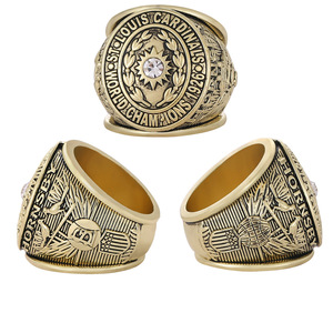 Venda por atacado transfronteiriça de anéis de campeonato de beisebol MLB St. Louis Cardinals de 1926 para homens, feitos de liga com incrustações de diamante. - Product Image 1