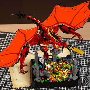 99001 Série Dragon - Puzzle géant à assembler Dragon <span class=keywords><strong>Hobbit</strong></span> Homme Smaug pour adulte, modèle de présentation, jouet éducatif en plastique ABS pour garçon - Product Image 3