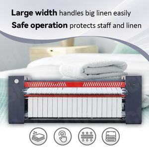 Fer à repasser industriel robuste pour <span class=keywords><strong>draps</strong></span> d'hôtel et nappes – Équipement de blanchisserie commerciale - Product Image 1