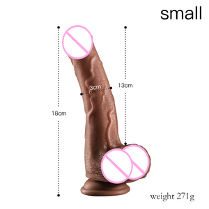 Bao Xiaodi çift katmanlı silikon TPE yapay penis süper gerçek yumuşak PVC malzeme yetişkin seks oyuncak kadın mastürbasyon için - Product Image 5