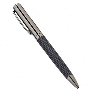 High Quality Custom Custom Logo Metal Leather Ballpoint <b>Pen</b> Blue/Black Ink-Perfect Business Office Gift Advertising <b>Pen</b> - Product Image 1