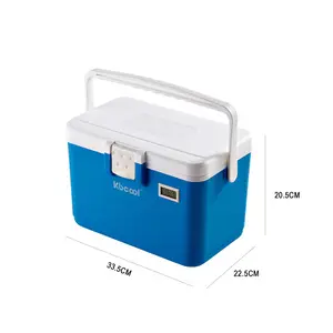 8L Vaccine Transport Medical Plastic Cooler Box 2-8 degree 24 hours