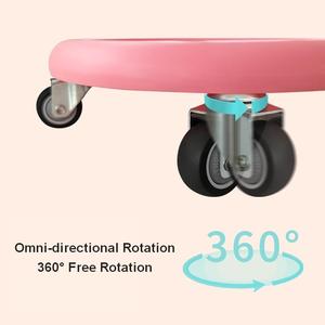 Silent 360 Degree Rotating Ab Roller <b>Wheel</b> Double <b>Wheels</b> Core Trainer <b>Exercise</b> Pad - Product Image 1