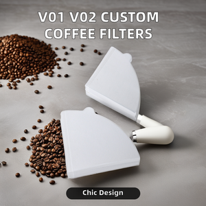 Filtres à café jetables résistants à la chaleur et antiadhésifs # <span class=keywords><strong>200</strong></span> filtres coniques non blanchis taille 02 pour 2 à 4 tasses de café filtre - Product Image 4