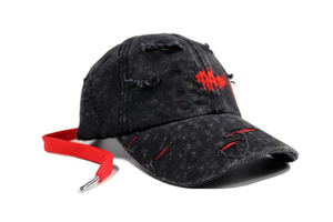 Casquette de baseball en gros avec longue sangle, broderie 3D personnalisée, voilier, casquettes de sport de plein air, visière en coton denim - Product Image 4