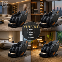 LEERCON 2026 Fauteuil de massage corporel complet 8D AI double cœur haut de gamme avec garantie de prix anti-tarif et mécanisme double zéro gravité