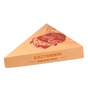 Caja de cartón corrugado personalizada para <span class=keywords><strong>pizza</strong></span>, crepes, cono de gofre, caja de papel de embalaje, <span class=keywords><strong>pizza</strong></span> para llevar, caja triangular para <span class=keywords><strong>pizza</strong></span> - Product Image 1