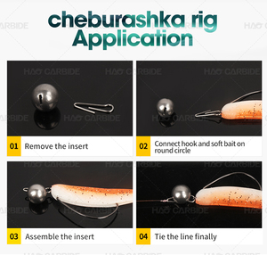 Tungstène Cheburashka Poids Glow Chebs Leurre Pêche 1g 1.5g 2g 3g - Product Image 3