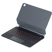 Keyboard Nirkabel USB-C RGB Backlit Magic BT Baru dengan Trackpad, Tilt yang Dapat Disesuaikan, dan Layar Baterai untuk Tablet 2024 SM-P620/625