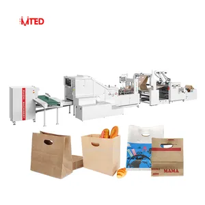 RZFD-330D große Kapazität Zuverlässige Leistung quadratischer Boden Geschenk verpackung Papiertüte Maschine mit gestanzten Griff