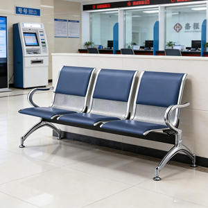 Silla de Espera de 3 Plazas Foshan con Estructura de Acero, Cojín de Espuma y PU para Áreas de Espera Comerciales, Teatros, Oficinas, Ferrocarriles y Aeropuertos - Product Image 2