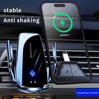 Chargeur sans fil pour voiture 15W, station de charge rapide magnétique, bouton tactile pour grille d'aération, support de téléphone portable pour voiture