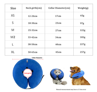 Colliers gonflables pour animaux de compagnie, très demandés, collier de protection souple pour chien, collier de récupération réglable pour le cou, collier de récupération pour chien après une opération
