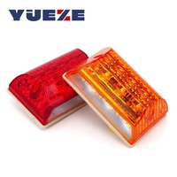 1 pièce, feux de dégagement pour camion à 20 LED, feux de positionnement LED 24V pour éclairage de remorque, lampe latérale de fourgon, LED multicolores rouge, jaune, blanc, bleu