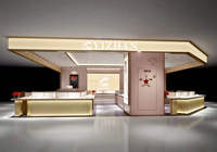 2025 Kiosque de bijoux décoratifs de luxe personnalisé vitrine de centre commercial Premium pour le montage et l'affichage de magasins