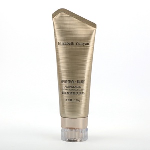 Wholesale Custom 120g Face Wash <b>Plastic</b> <b>Tube</b> Unique Shape Empty Facial Cleanser Screw Cap Custom Screen Printed Cosmetic Skin - Product Image 6