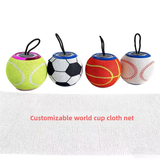 Fabric Circular Creative Gift Portable Tabletop RGB Lighting Outdoor Subwoofer BT Speaker