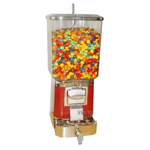 Dispensador de plástico para uso comercial, máquina expendedora de gominolas de caramelo, globo transparente